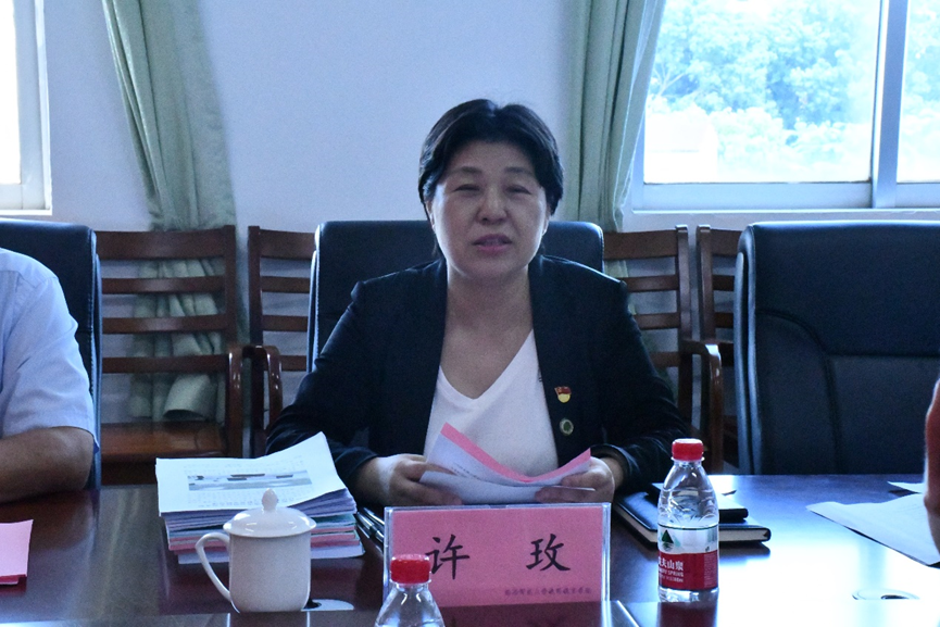 学校党委书记许玫一行到我院开展党建工作调研