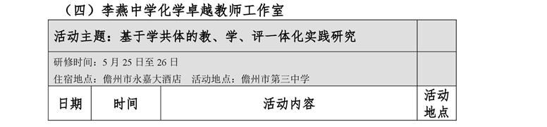 关于中学卓越教师强枭雄历史、沈娜音乐、陈涛音乐等工作室开展专题研修活动的通知