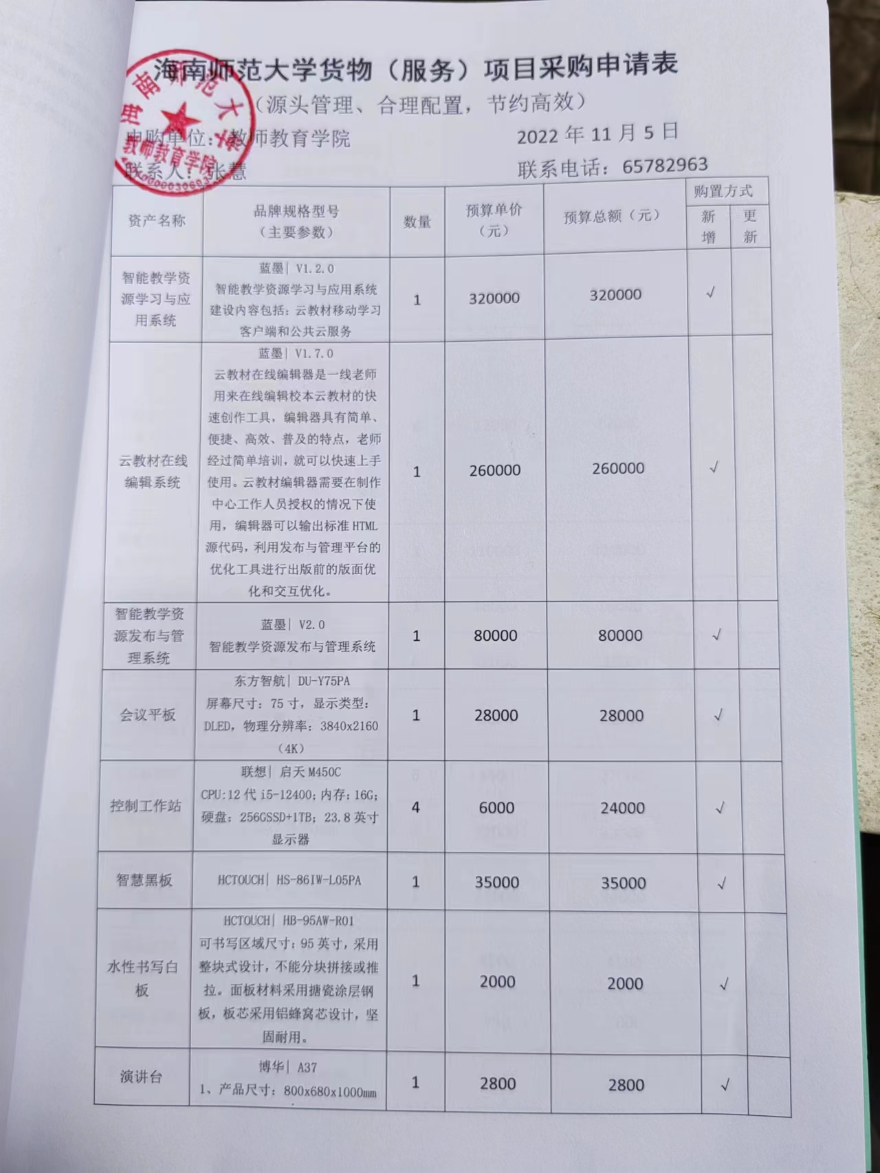 教师教育学院教育硕士技能实训中心建设项目采购公示